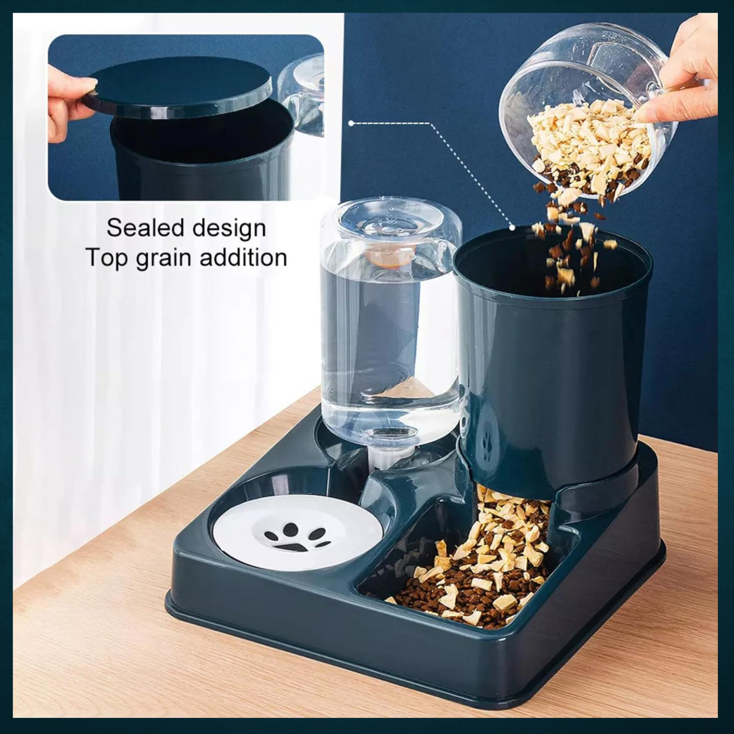 AutoFeeder & Water Station for Pets 2 in 1