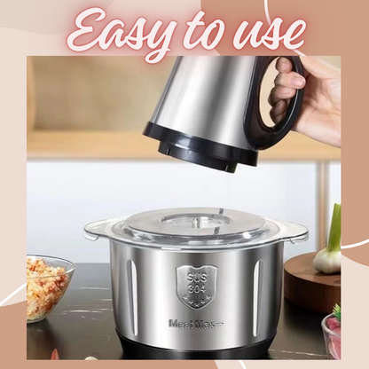 MegaMince 5L – Electric Meat & Vegetable Stainless Steel Food Processor
