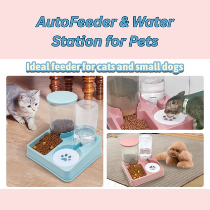 AutoFeeder & Water Station for Pets 2 in 1