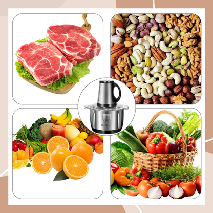 MegaMince 5L – Electric Meat & Vegetable Stainless Steel Food Processor