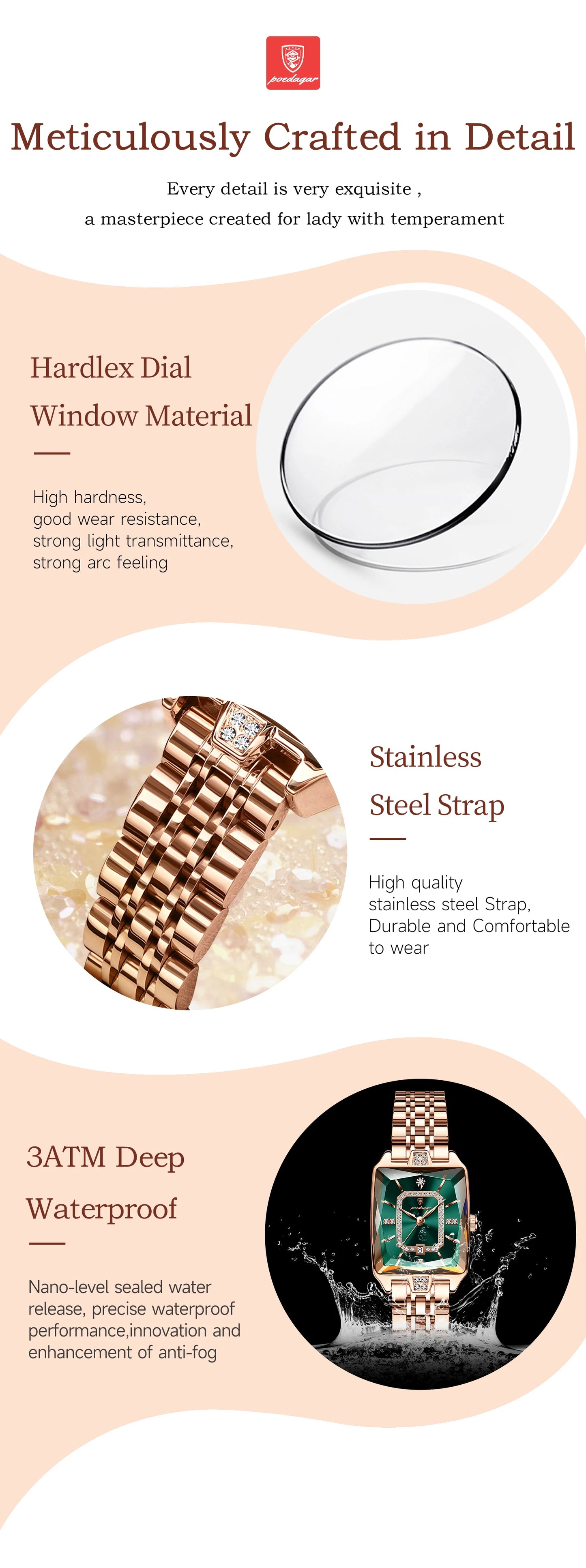 Bam Royale Femme - Waterproof watch