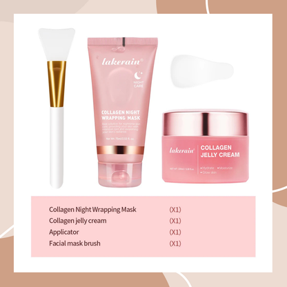 LumiJelly Collagen Wrap - Jelly cream and Overnight peel off Mask