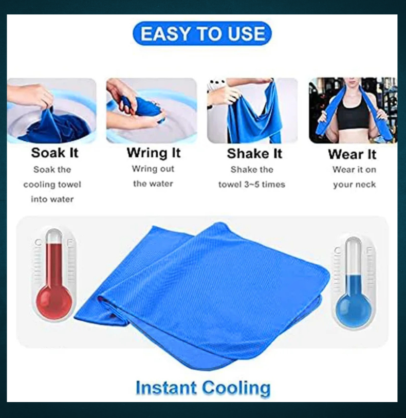 AquaCool Pro – Instant Microfiber Cooling Towel
